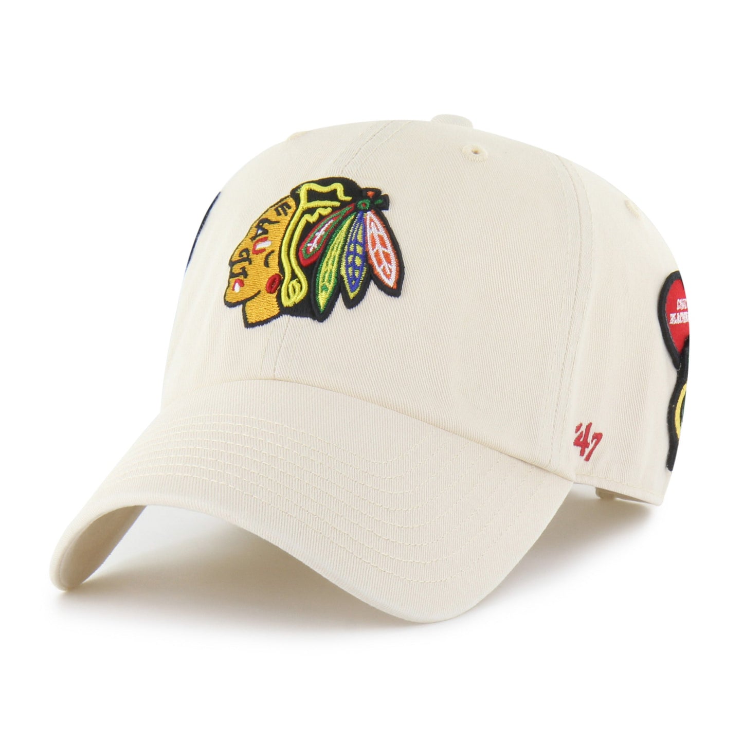 CHICAGO BLACKHAWKS BADGES '47 CLEAN UP