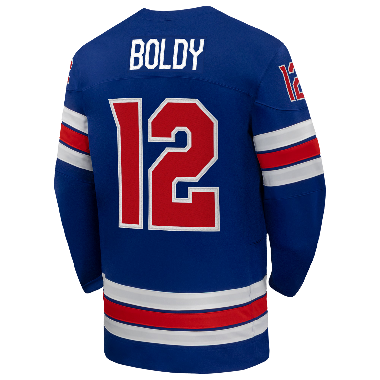 Matthew Boldy #12 USA Hockey 2026 Home Jersey - Nike Royal