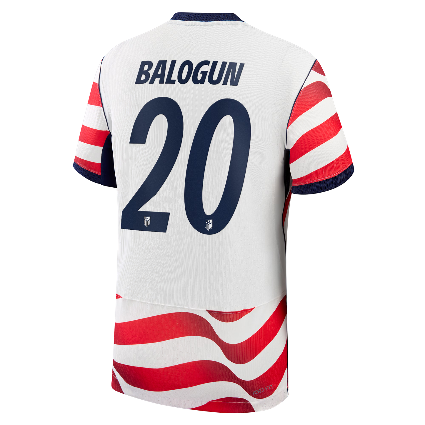 Folarin Balogun USMNT 2026 Home Match Jersey White | Nike USA Soccer Jersey