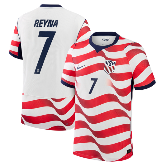 Giovanni Reyna USMNT 2026 Home Match Jersey White | Nike USA Soccer Jersey