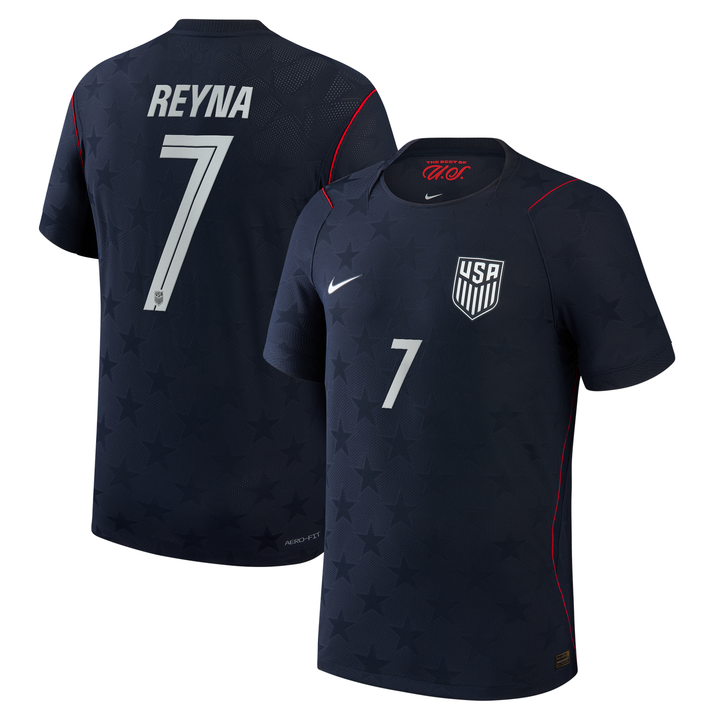 Giovanni Reyna USMNT 2026 Away Match Jersey Blue | Nike USA Soccer Jersey