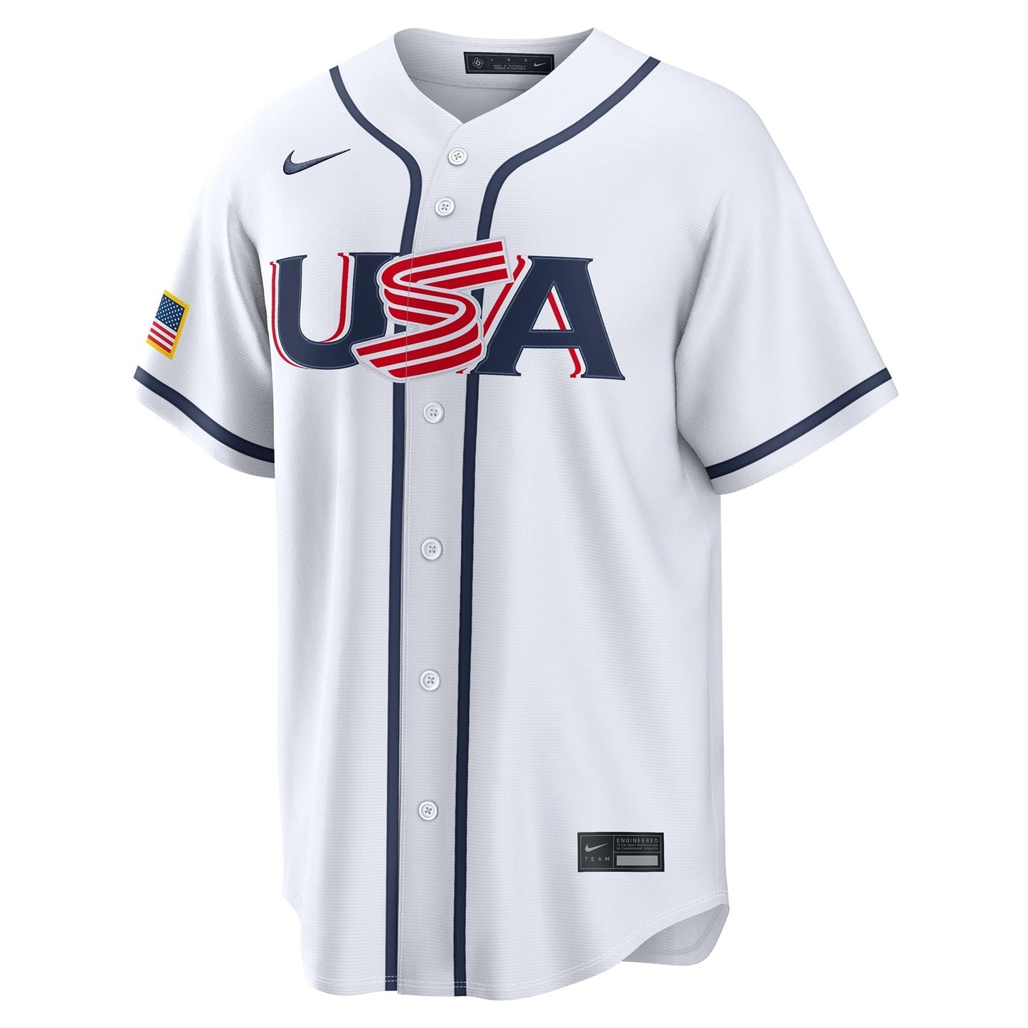 Nike USA Baseball 2026 World Baseball Classic Home Pick-A-Player Stadium Jersey – White