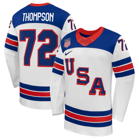 Tage Thompson #72 USA Hockey 2026 Away Jersey - Nike White