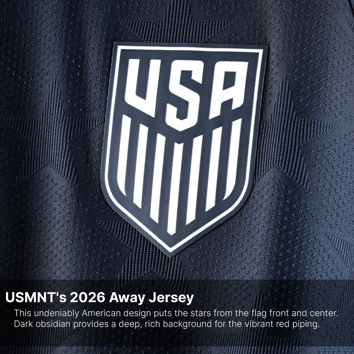 Tyler Adams USMNT 2026 Away Match Jersey Blue | Nike USA Soccer Jersey
