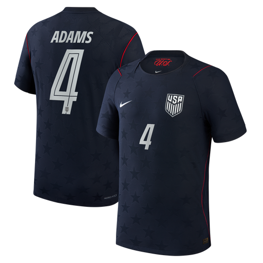 Tyler Adams USMNT 2026 Away Match Jersey Blue | Nike USA Soccer Jersey